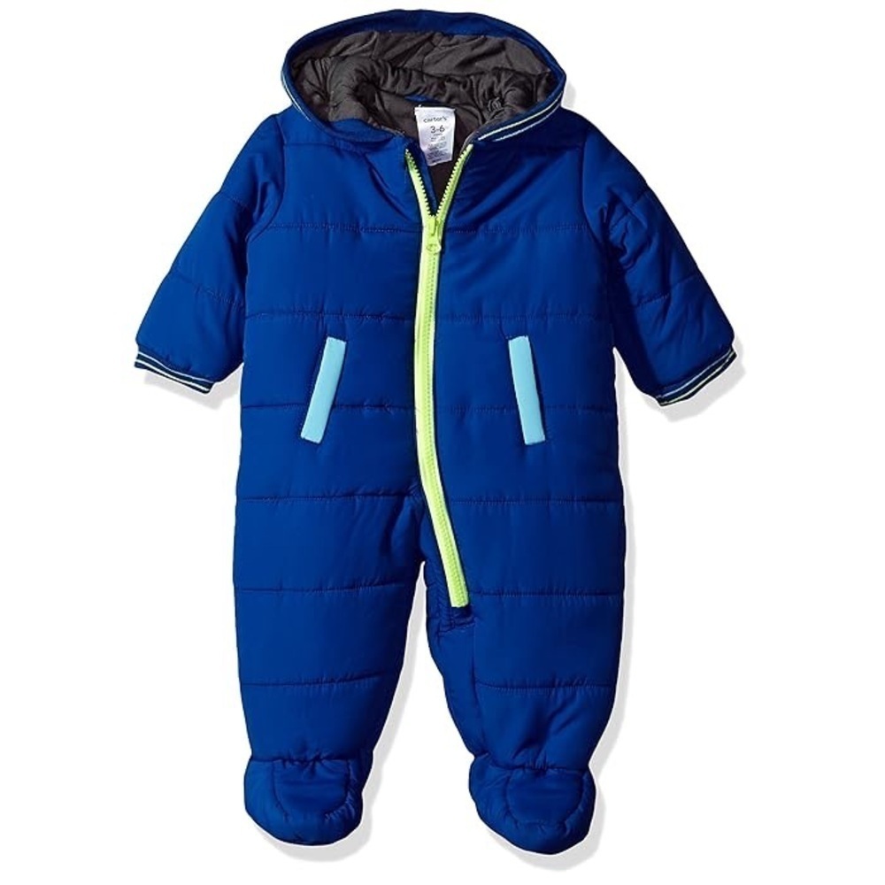 Carter's Baby Boys Zip Up Puffy Pram 6/9m